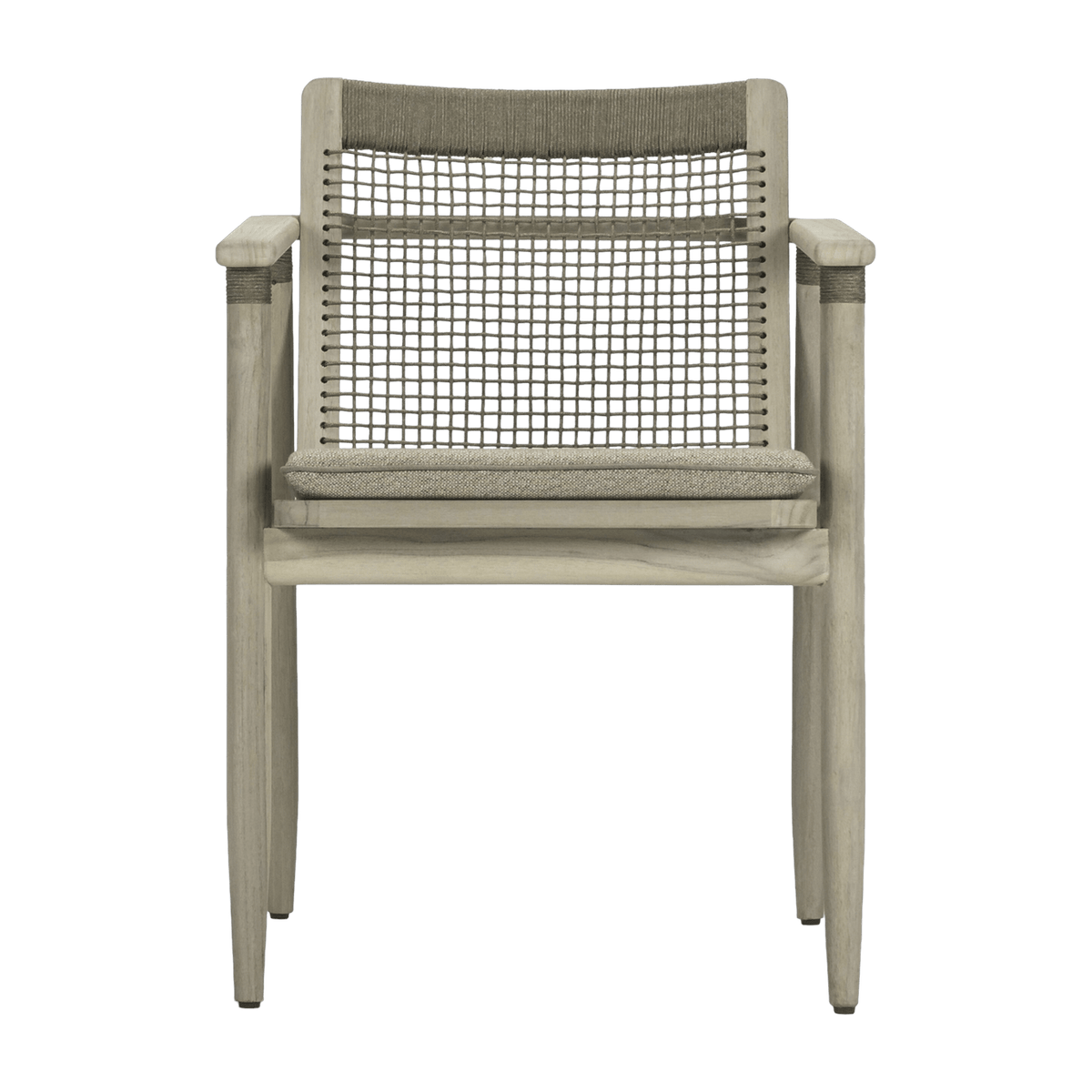 Chaise de jardin avec accoudoirs en teck vieilli David - Vincent Sheppard - The Cool Republic