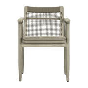 Chaise de jardin avec accoudoirs en teck vieilli David - Vincent Sheppard - The Cool Republic