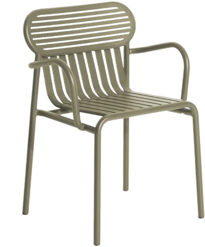 Chaise de jardin avec accoudoirs verte jade Week - End - Petite Friture - The Cool Republic