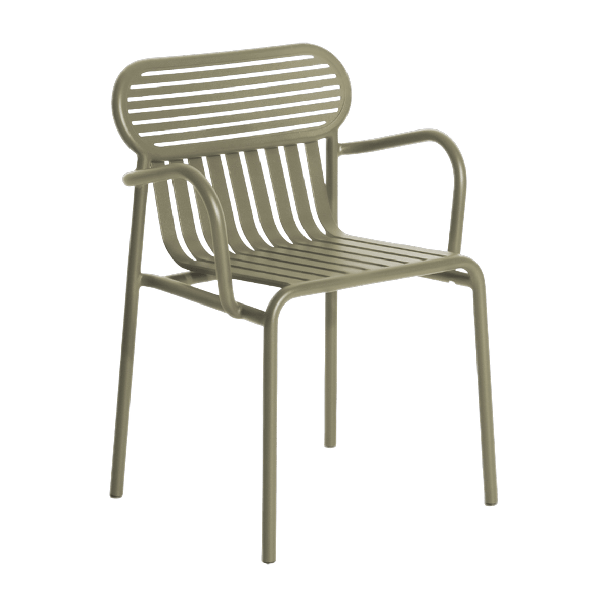 Chaise de jardin avec accoudoirs verte jade Week-End - Petite Friture - The Cool Republic