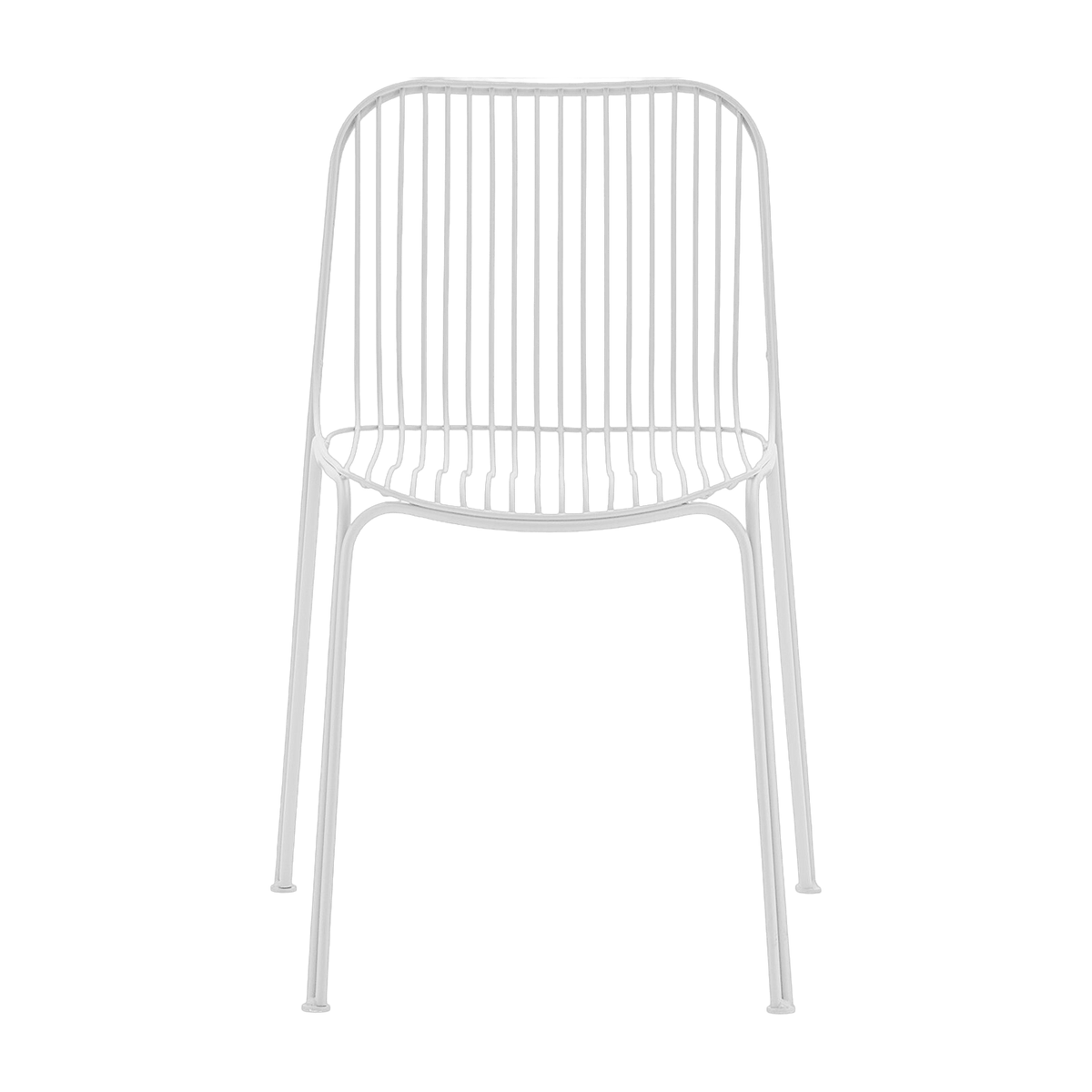 Chaise de jardin en acier blanc Hiray - Kartell - The Cool Republic