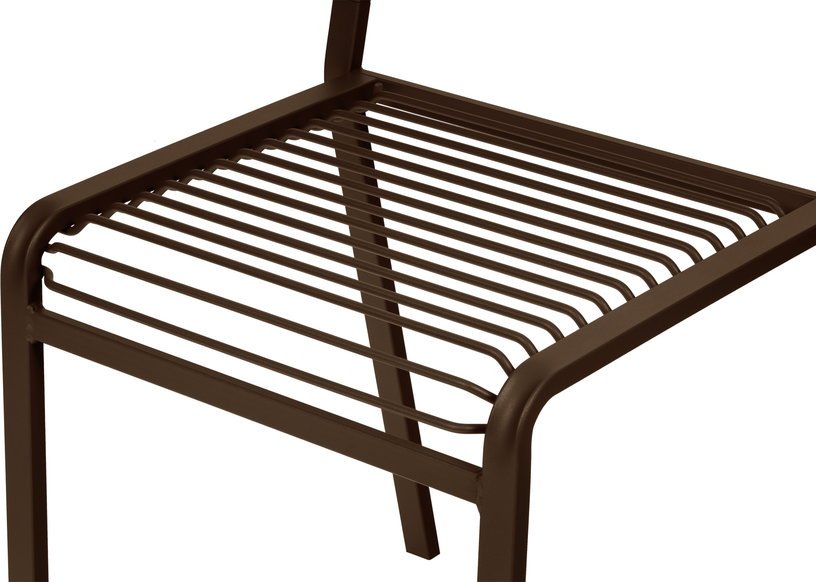 Chaise de jardin en acier brun cacao Oto - noo.ma - The Cool Republic