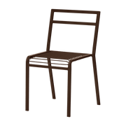Chaise de jardin en acier brun cacao Oto - noo.ma - The Cool Republic