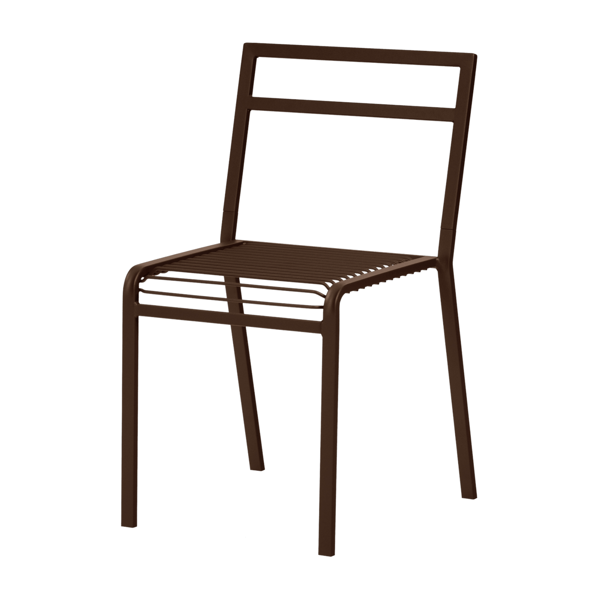 Chaise de jardin en acier brun cacao Oto - noo.ma - The Cool Republic