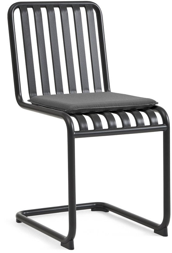 Chaise de jardin en acier gris anthracite Palissade - HAY - The Cool Republic