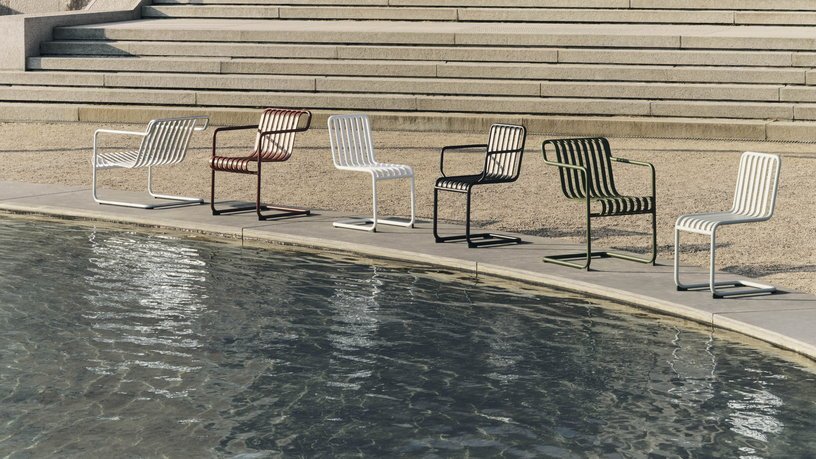 Chaise de jardin en acier vert Palissade - HAY - The Cool Republic