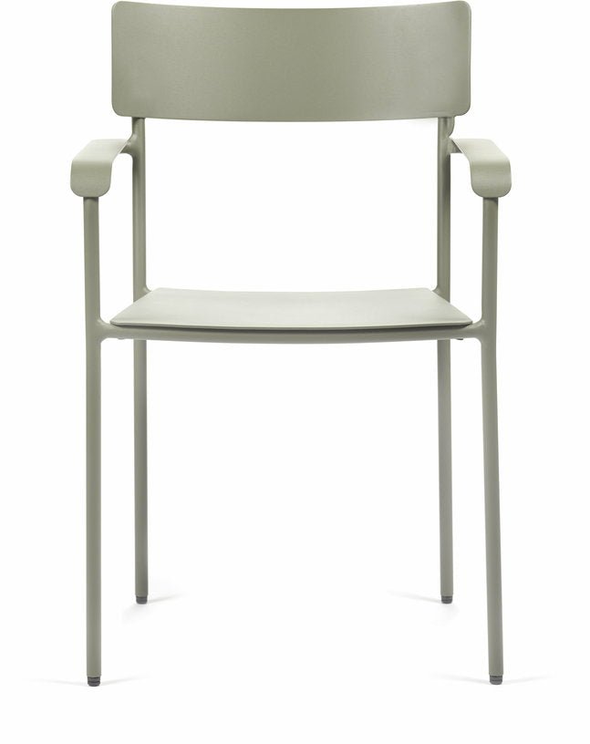 Chaise de jardin en aluminium avec accoudoirs vert August - Serax - The Cool Republic