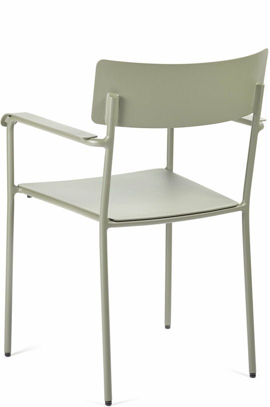 Chaise de jardin en aluminium avec accoudoirs vert August - Serax - The Cool Republic