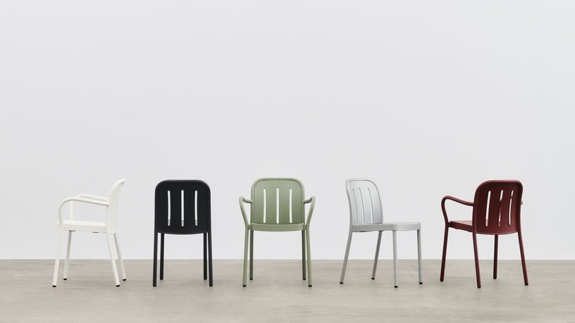 Chaise de jardin en métal vert Deville - HAY - The Cool Republic