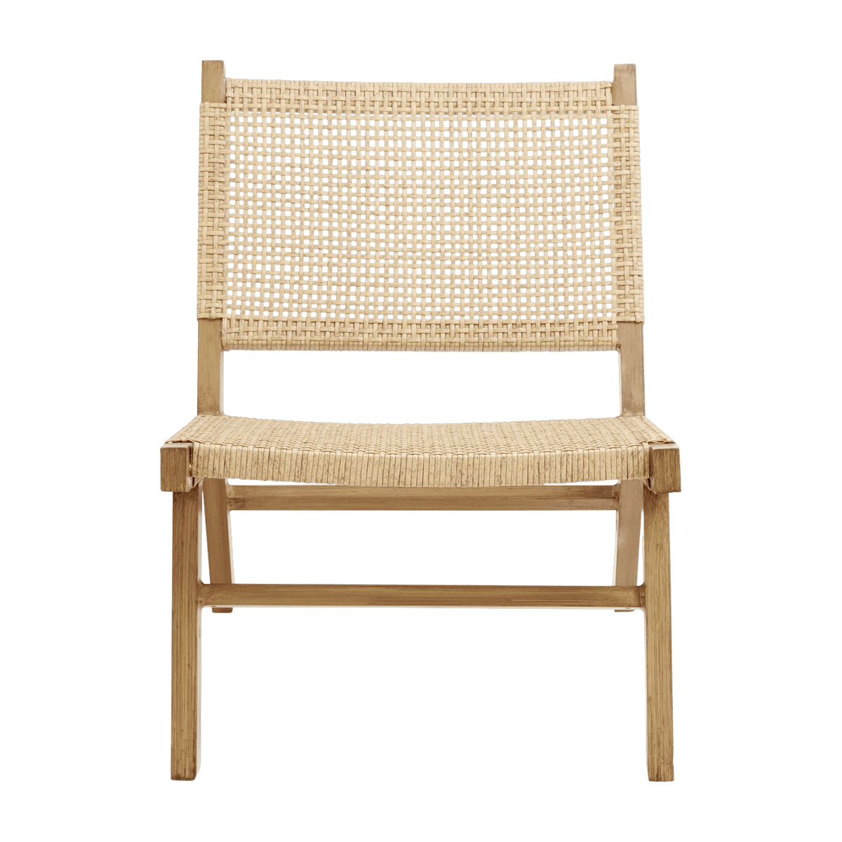 Chaise de jardin en osier naturel Vasai - Nordal - The Cool Republic