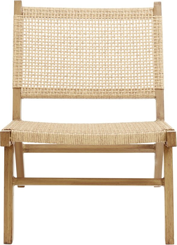 Chaise de jardin en osier naturel Vasai - Nordal - The Cool Republic