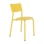 Chaise de jardin en plastique recyclé jaune Midi - TIPTOE - The Cool Republic