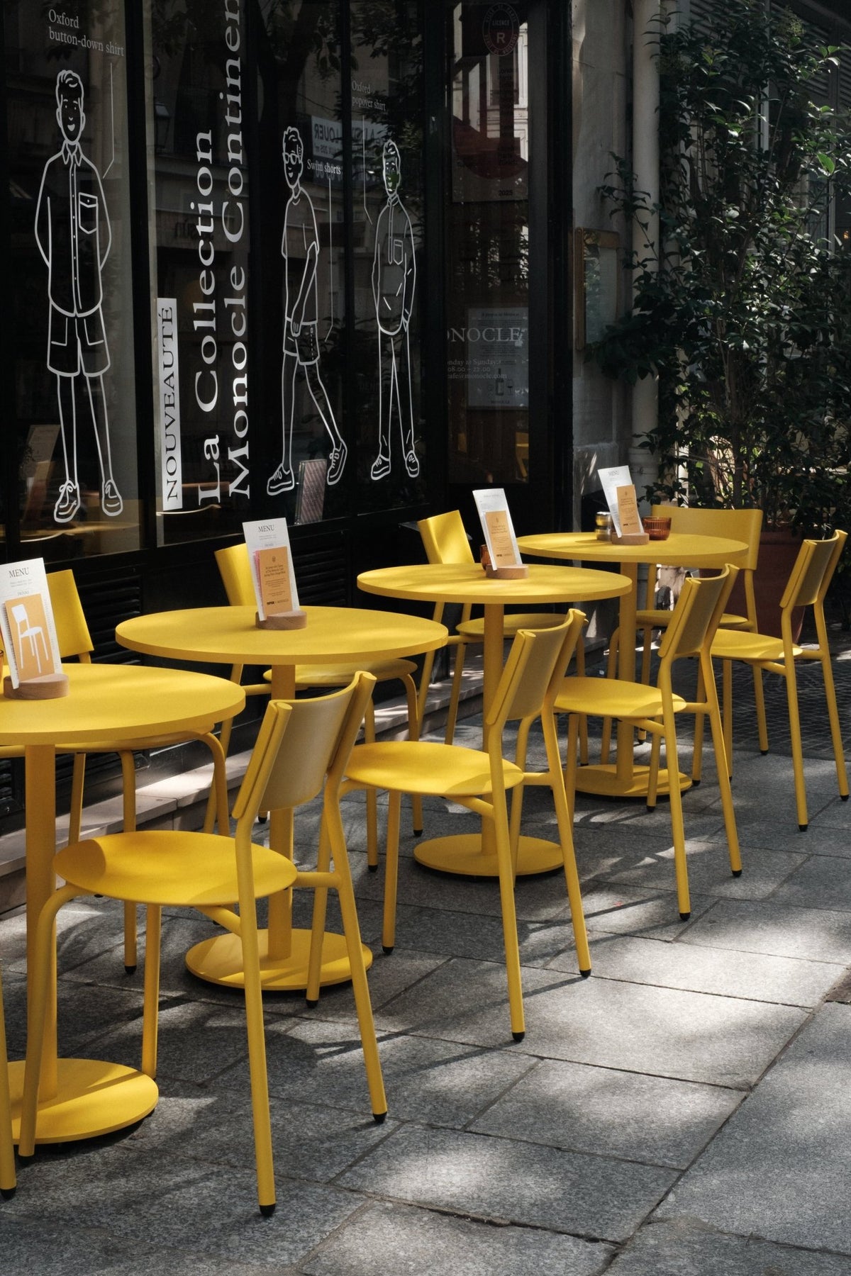 Midi yellow recycled plastic garden chair - TIPTOE - The Cool Republic