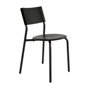 Chaise de jardin en plastique recyclé noir graphite Midi - TIPTOE - The Cool Republic