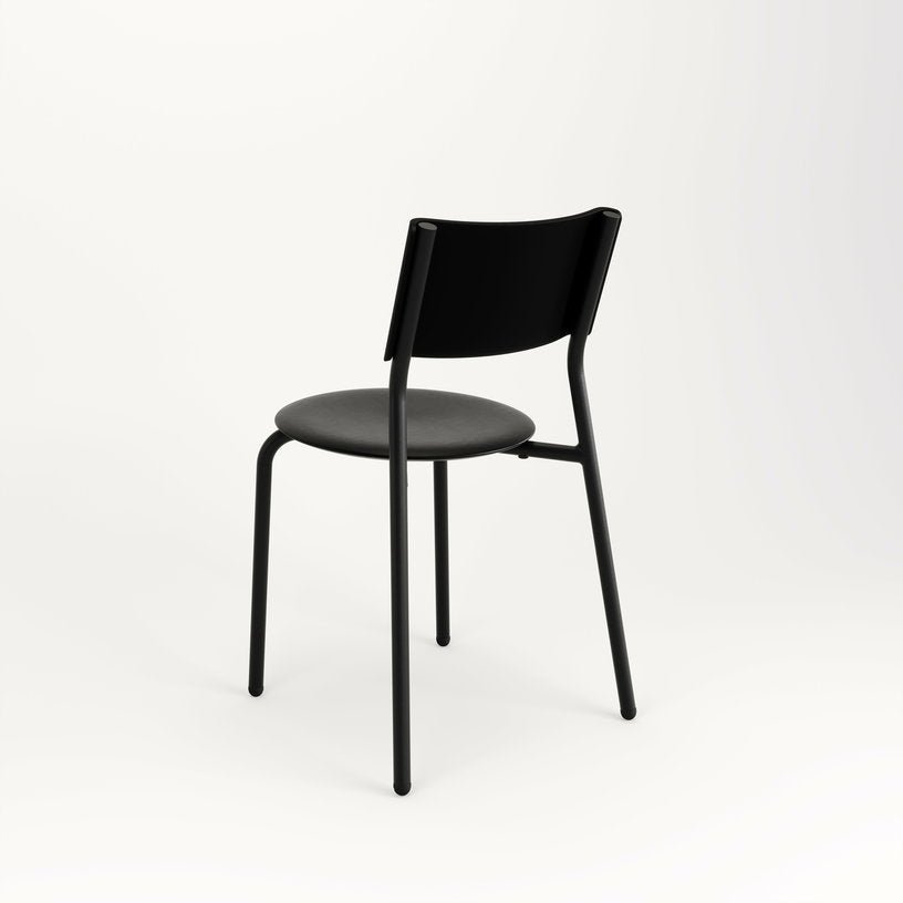 Chaise de jardin en plastique recyclé noir graphite Midi - TIPTOE - The Cool Republic