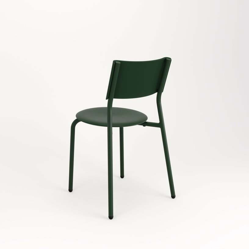 Chaise de jardin en plastique recyclé vert sapin Midi - TIPTOE - The Cool Republic