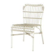 Chaise de repas extérieur blanc cassé Lucy - Vincent Sheppard - The Cool Republic