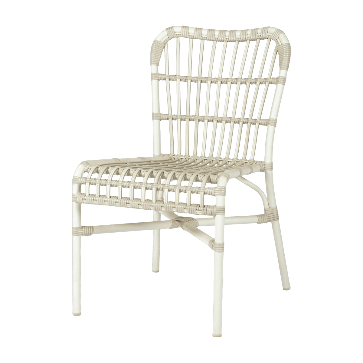 Chaise de repas extérieur blanc cassé Lucy - Vincent Sheppard - The Cool Republic