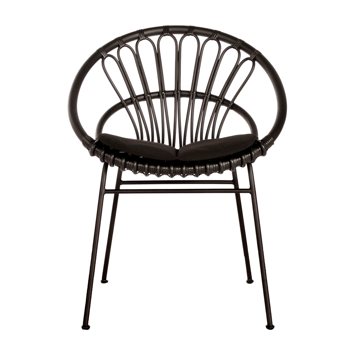 Chaise de repas extérieur noir Roxanne - Vincent Sheppard - The Cool Republic