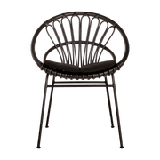 Chaise de repas extérieur noir Roxanne - Vincent Sheppard - The Cool Republic