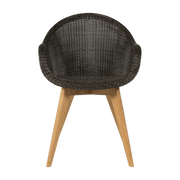 Chaise de repas extérieur teck massif mocca Edgard - Vincent Sheppard - The Cool Republic