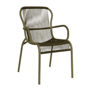 Chaise de repas extérieur vert mousse Loop - Vincent Sheppard - The Cool Republic