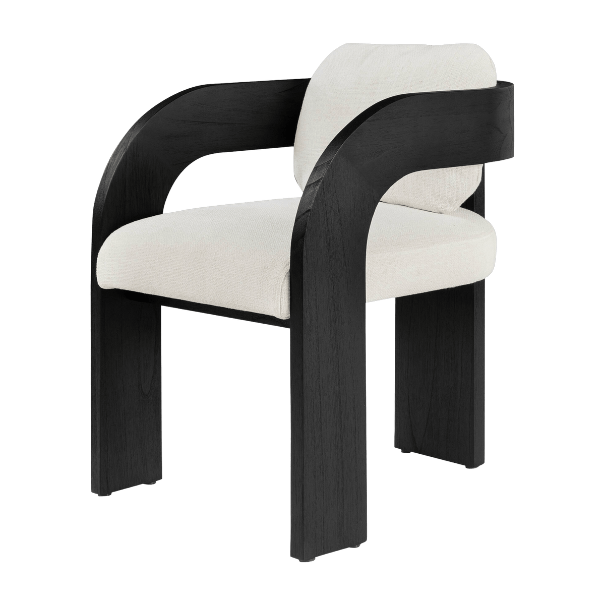 Chaise de salle à manger en bois noire Maravi - Versmissen - The Cool Republic