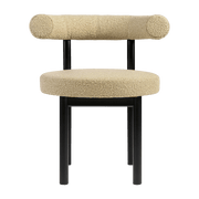 Chaise de salle à manger en hêtre noir Sosis - Versmissen - The Cool Republic