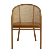 Chaise de salle à manger en rotin marron clair Mosso - Nordal - The Cool Republic