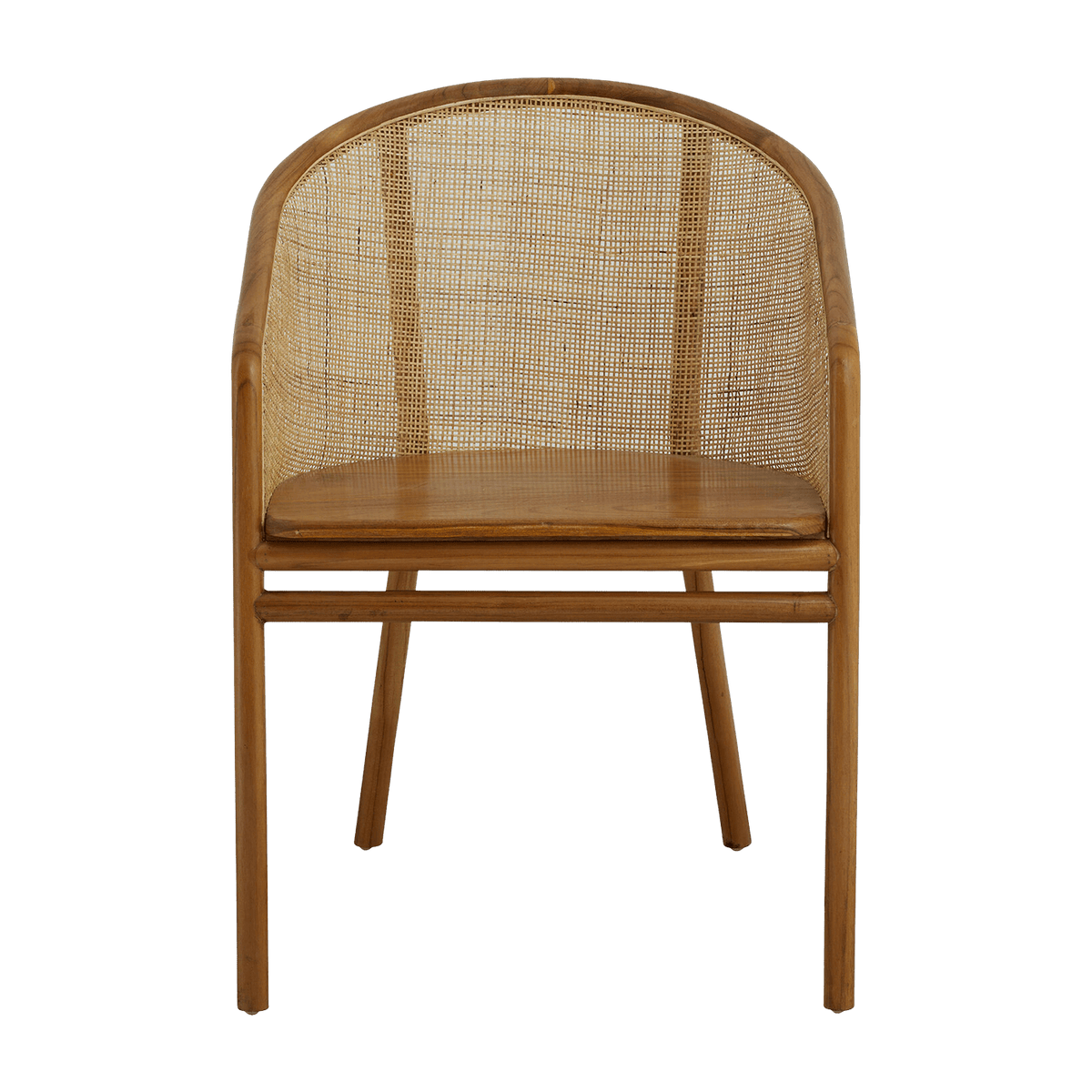Chaise de salle à manger en rotin marron clair Mosso - Nordal - The Cool Republic