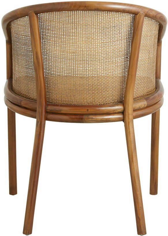 Chaise de salle à manger en rotin marron clair Mosso - Nordal - The Cool Republic
