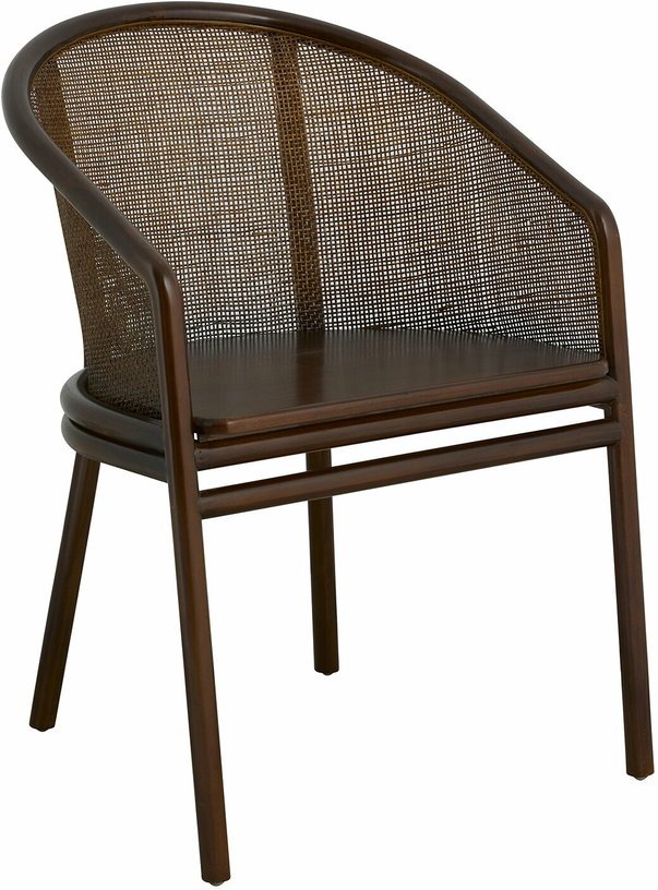 Chaise de salle à manger en rotin marron foncé Mosso - Nordal - The Cool Republic