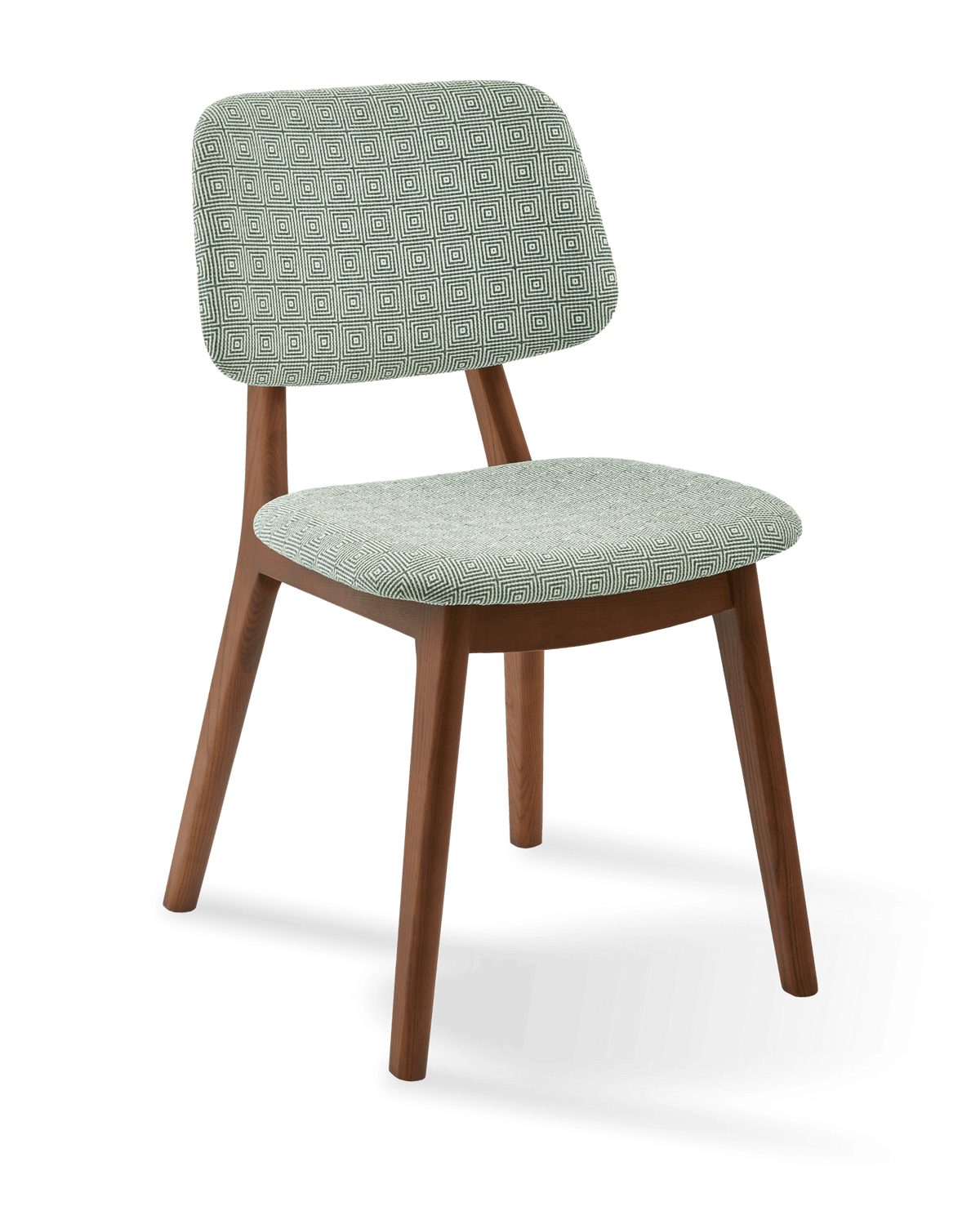Chaise de salle à manger en tissu vert clair et bois de frêne Squared Happy Days - Pols Potten - The Cool Republic