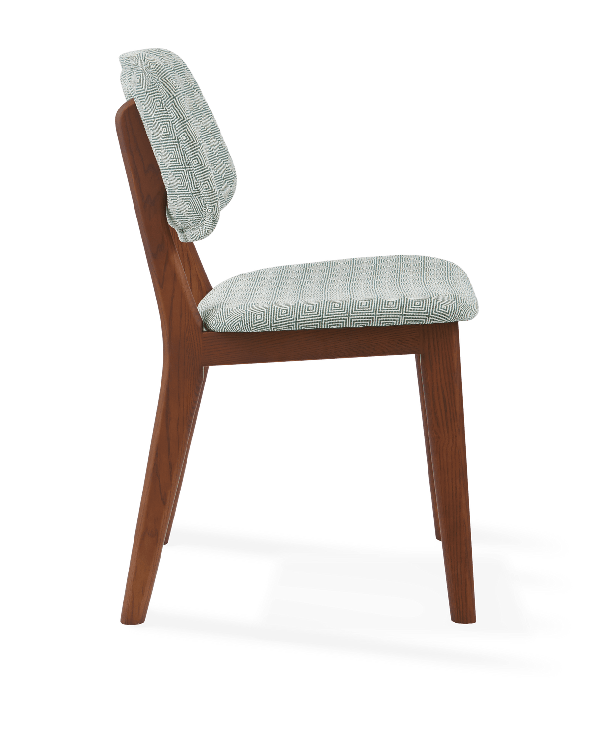 Chaise de salle à manger en tissu vert clair et bois de frêne Squared Happy Days - Pols Potten - The Cool Republic