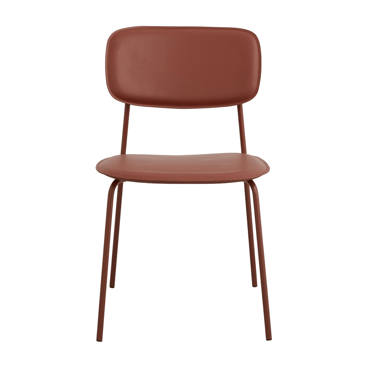 Chaise de salle à manger rouge rouille Esa - Nordal - The Cool Republic