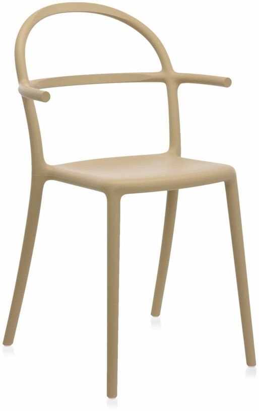 Chaise design beige Generic C - Kartell - The Cool Republic