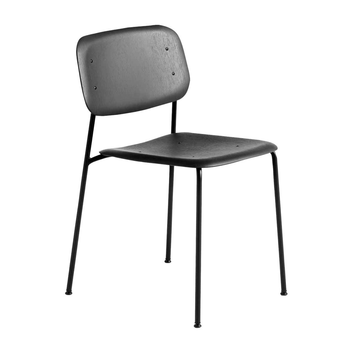 Chaise design en bois de chêne noir Soft Edge 40 - HAY - The Cool Republic