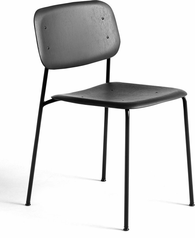 Chaise design en bois de chêne noir Soft Edge 40 - HAY - The Cool Republic