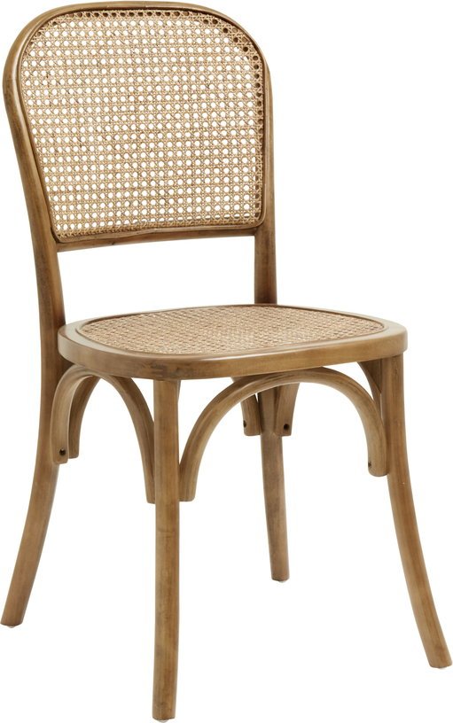 Chaise design en bouleau naturel et cannage Wicky - Nordal - The Cool Republic