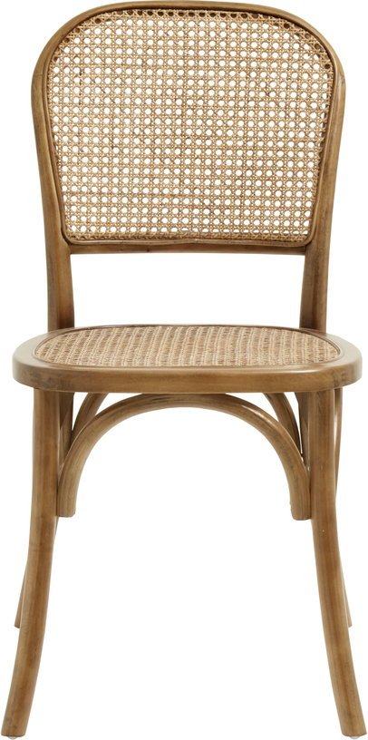 Chaise design en bouleau naturel et cannage Wicky - Nordal - The Cool Republic