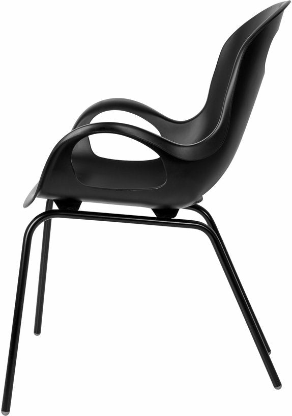 Chaise design en polypropylène noire Oh Chair - Umbra - The Cool Republic