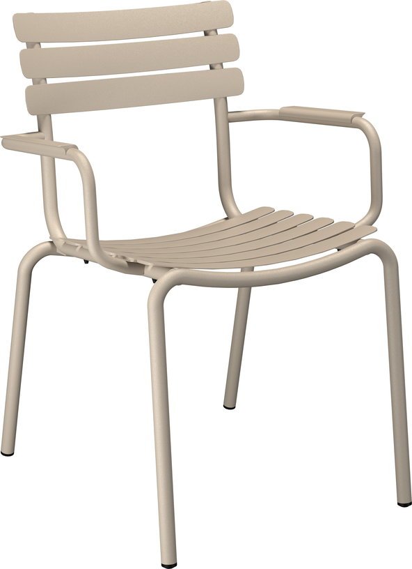 Chaise d'extérieur en aluminium beige avec accoudoirs 59x63x82cm Alua - Houe - The Cool Republic