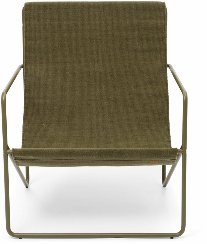 Chaise d'extérieur vert en métal vert Desert - Ferm Living - The Cool Republic