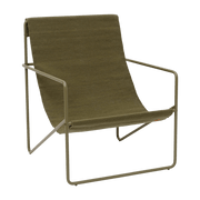 Chaise d'extérieur vert en métal vert Desert - Ferm Living - The Cool Republic