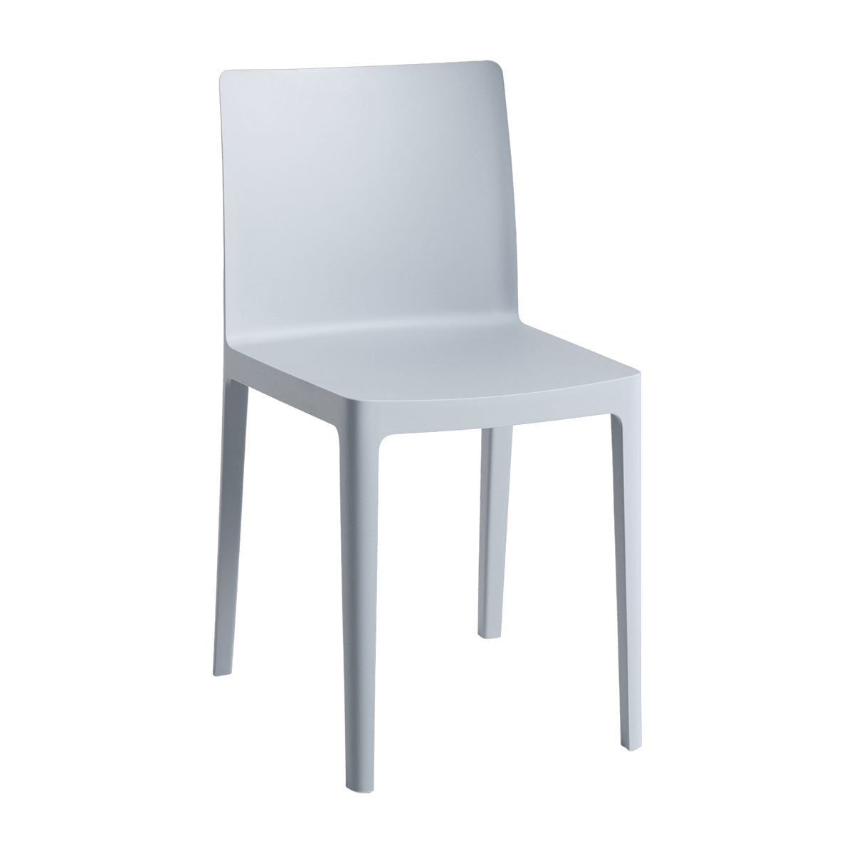 Chaise Élémentaire en plastique bleu gris - HAY - The Cool Republic