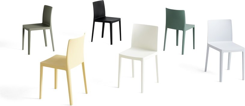 Chaise Élémentaire en plastique noir - HAY - The Cool Republic
