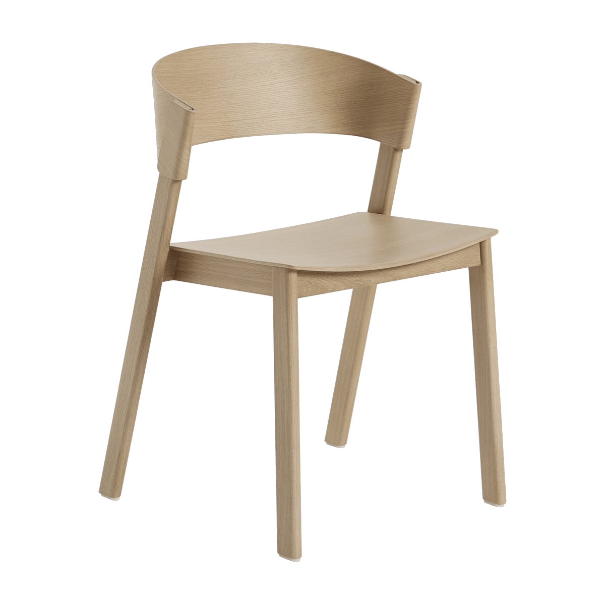 Chaise empilable en chêne naturel Cover - Muuto - The Cool Republic