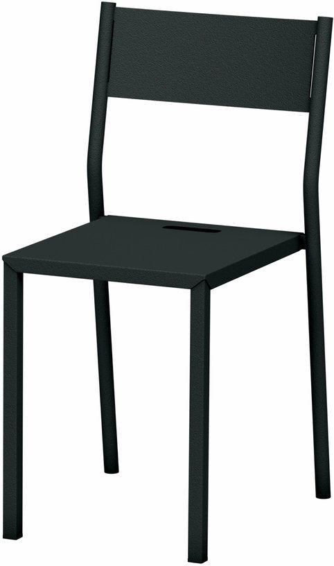 Chaise en acier anthracite Take - Matière Grise - The Cool Republic