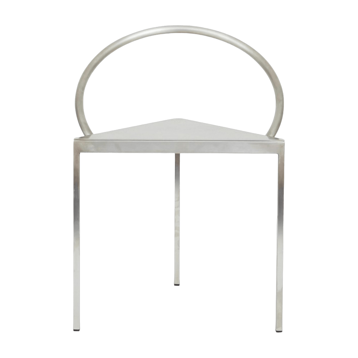 Chaise en acier argenté Triangolo - Frama - The Cool Republic