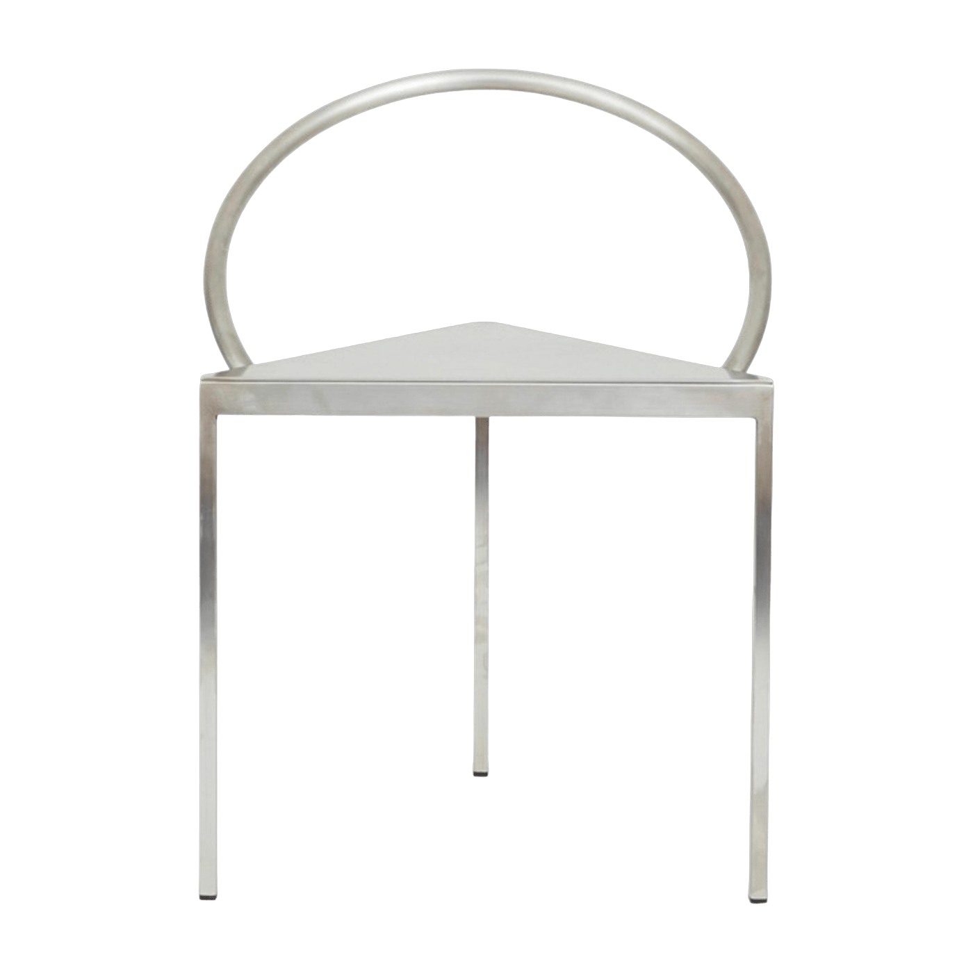 Chaise en acier argenté Triangolo - Frama - The Cool Republic
